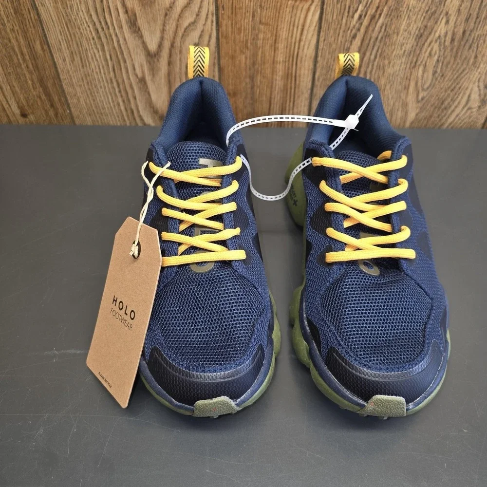 HOLO Footwear HOLO ECO Shoes Women 7 Navy‎ Green Mesh Hiking Sneakers HW511015